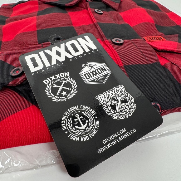 Dixxon Flannel REDRUM 2020 Red Black Plaid Long Sleeve - Limited Edition - Picture 3 of 7